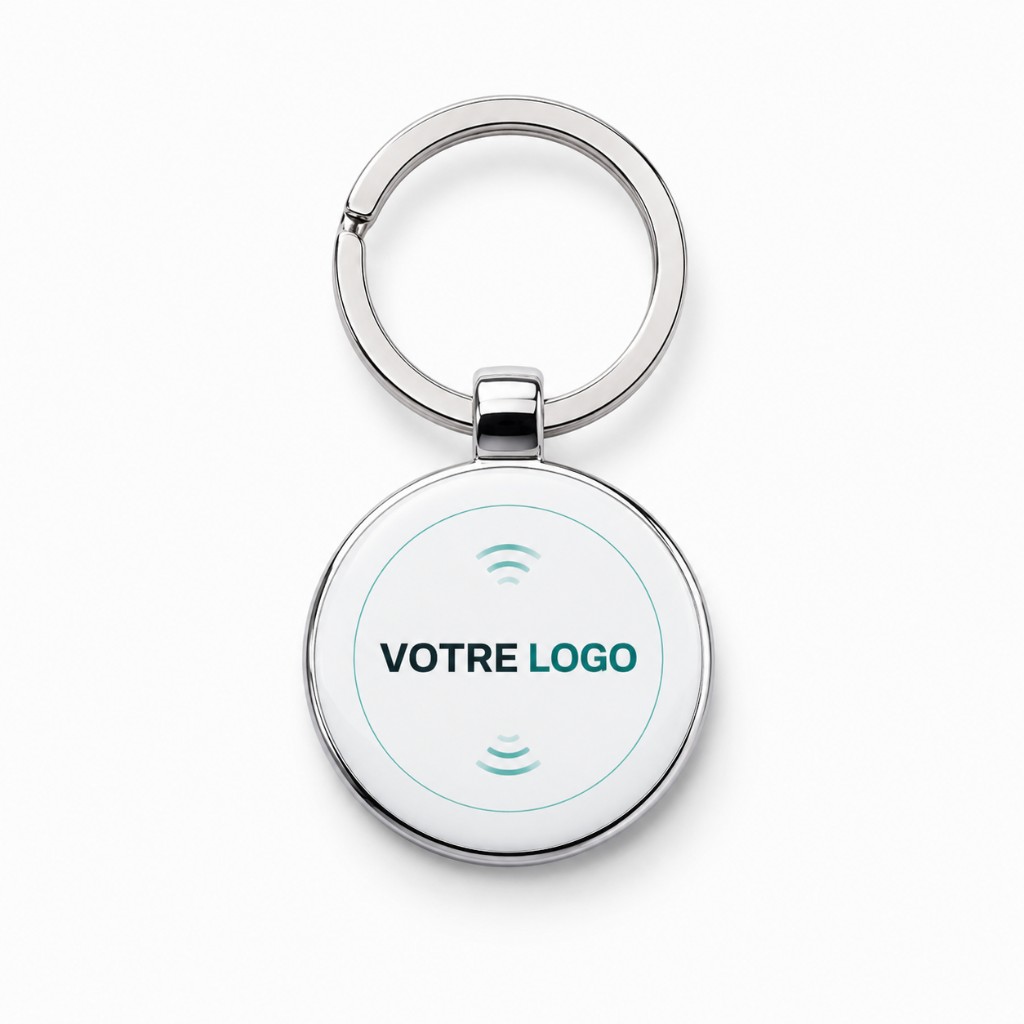 Stylo publicitaire personnalisé Timelapse-3D, blanc avec logo