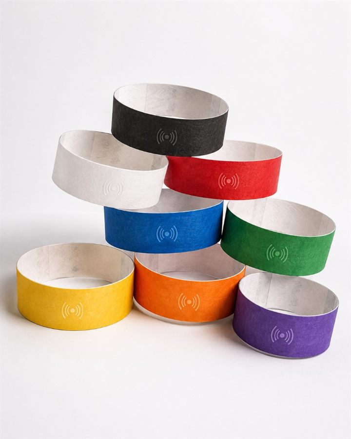 Bracelets NFC événementiels de plusieurs couleurs