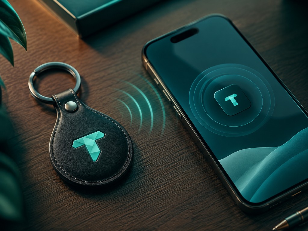 Porte-clé NFC Timelapse-3D scanné par un smartphone, expérience digitale