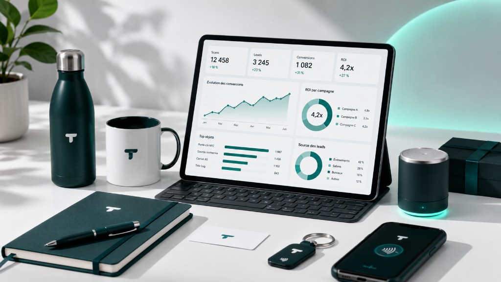 Tableau de bord ROI Timelapse-3D : scans, leads, conversions et campagnes